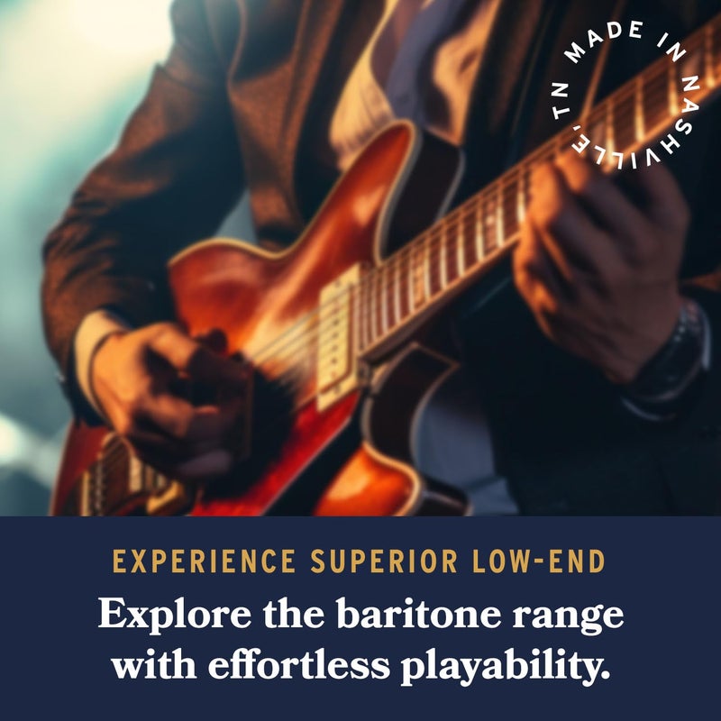 Stringjoy BAL135B Baritone Signatures Nickel Electric Guitar Strings, 13.5-62 Balanced Light Gauge, Baritone Guitars Strings Electric 6 String Set - Image 5
